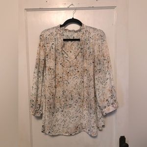 Floral peasant top